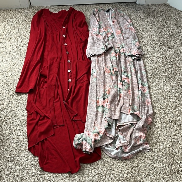 Bundle - Long Length Duster Cardigans - Size XL / 1X - Picture 1 of 13